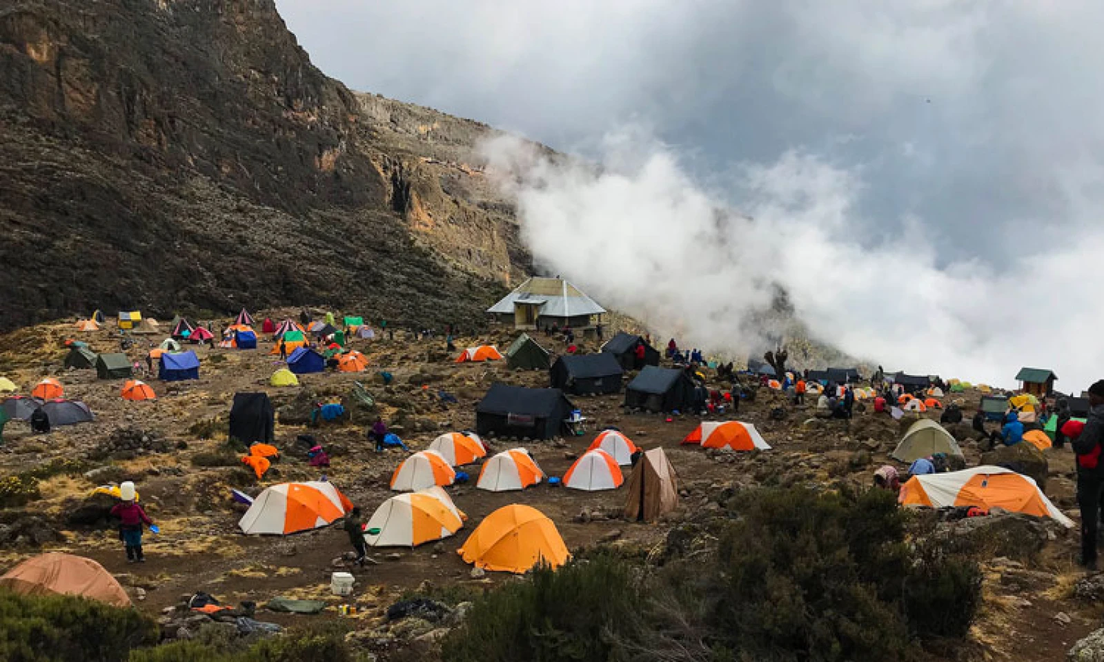 Umbwe Cave Campsite to Barranco Camp