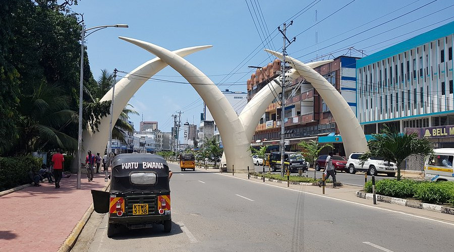 Visit the Mombasa Tusks on Moi Avenue